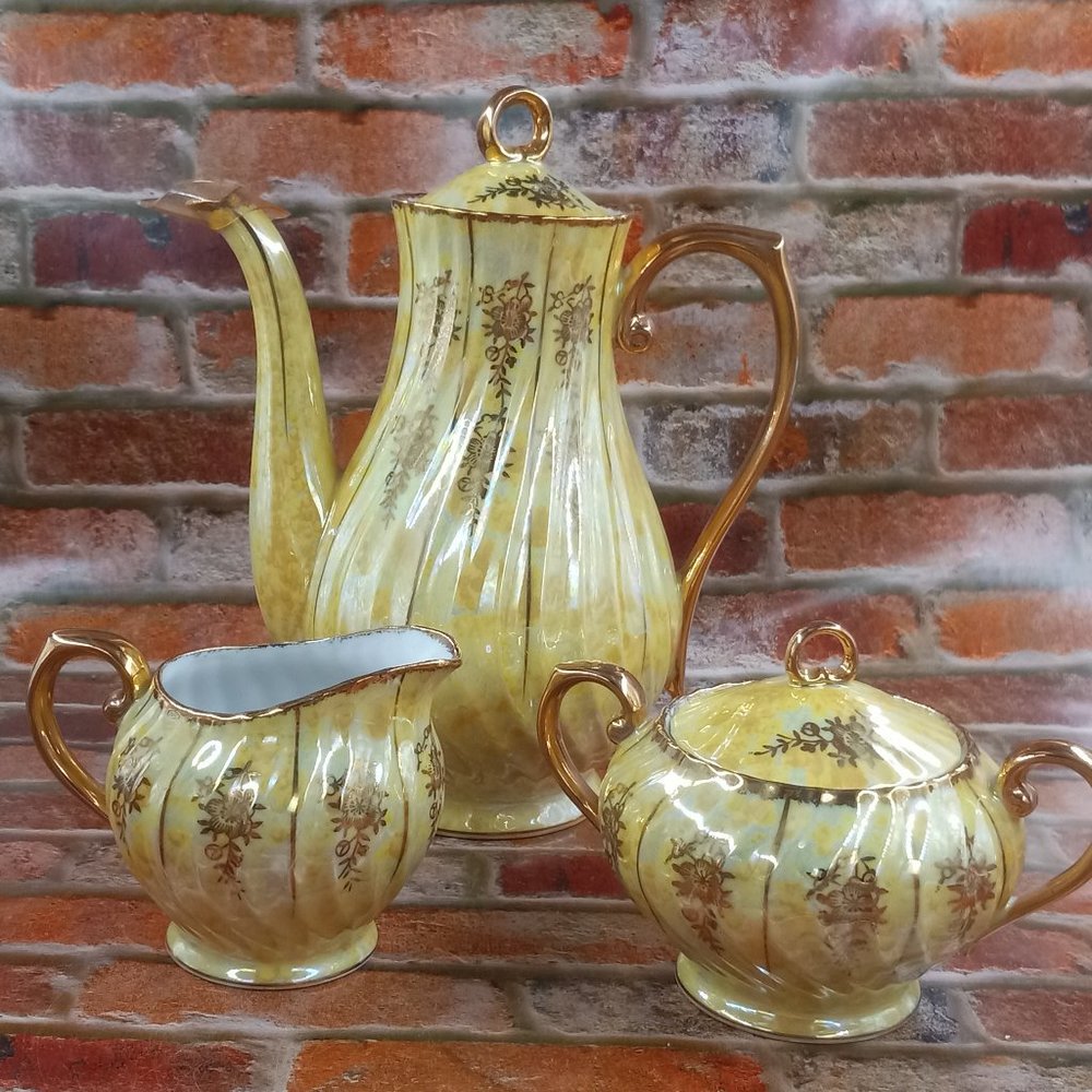 Gold China Tea Set